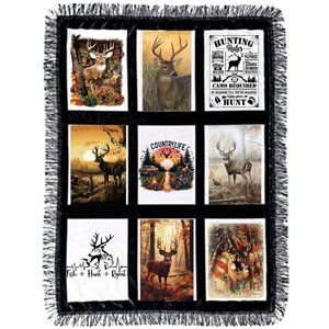 Deer Wildlife Blanket 9 Custom Photo Throw Blanket